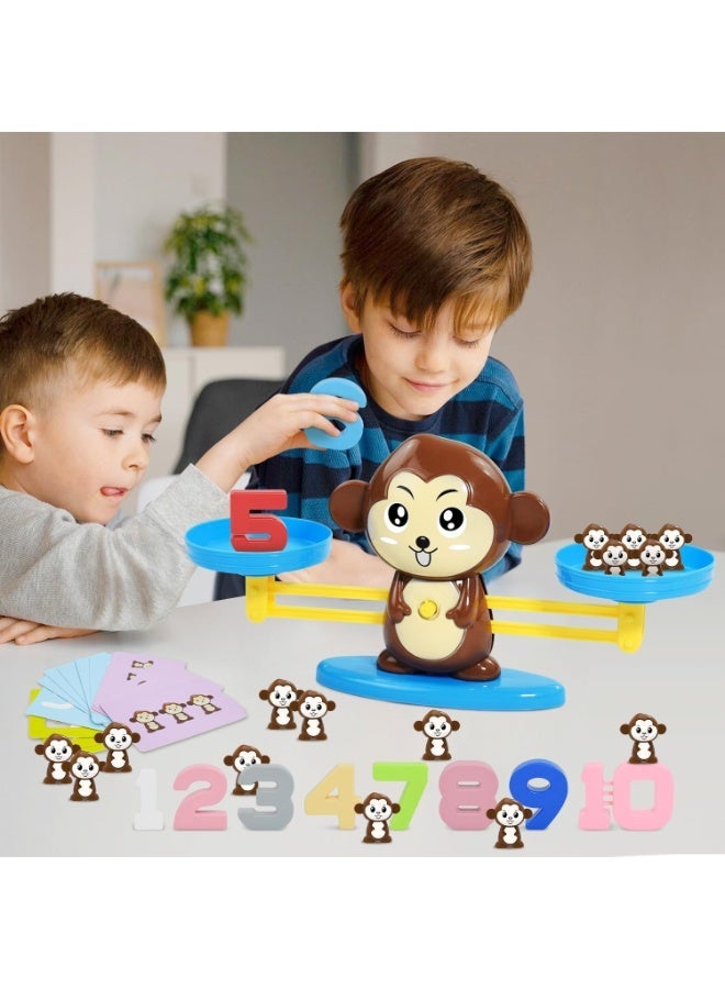 UNITRU Monkey Balance Counting Cool Math Games,Weighing Scale Montessori Educational Math Counting Games & Balance Measuring STEM Toy - Image 3